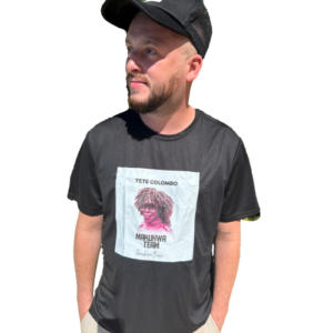 Tete Colombo X-Large Black Polyester T-Shirt